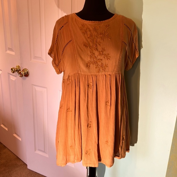 For The Republic Tops - Embroidered Tunic